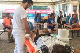 Galleria Manifestazioni sportive: servizio massaggi Synapsy alla Stra Bergamo e alla Moscato di Scanzo Trail!